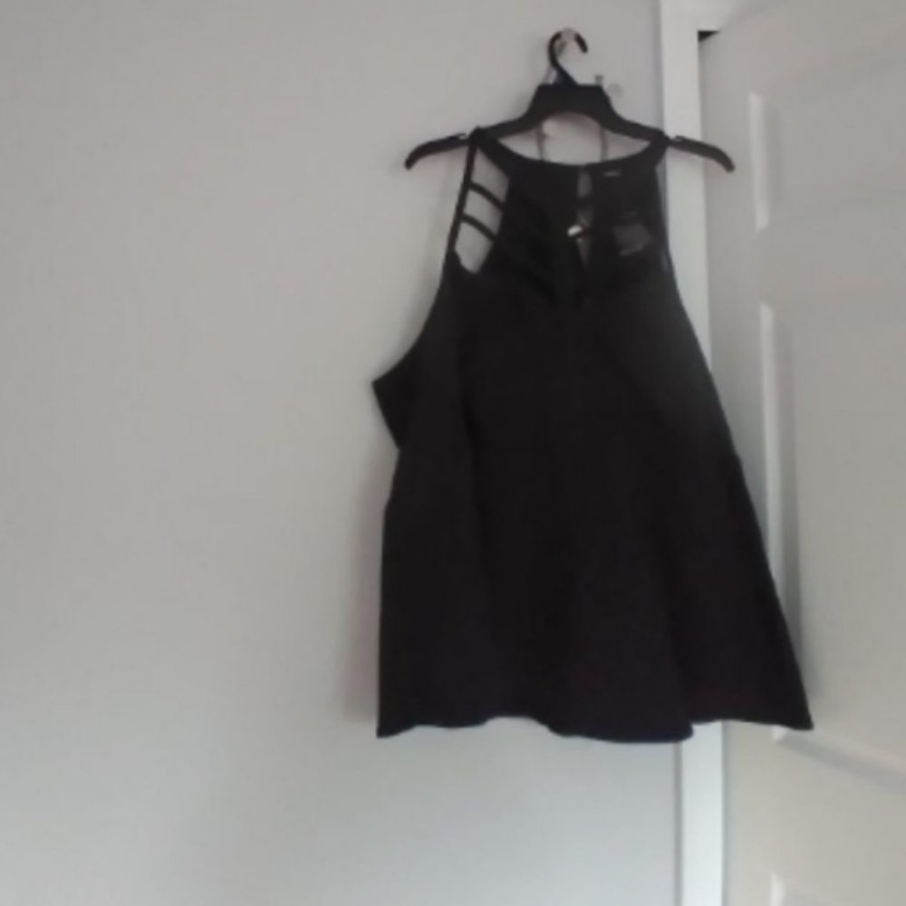 NWOT Torrid High Neck Cut out Peplum Top Sz 6X 6